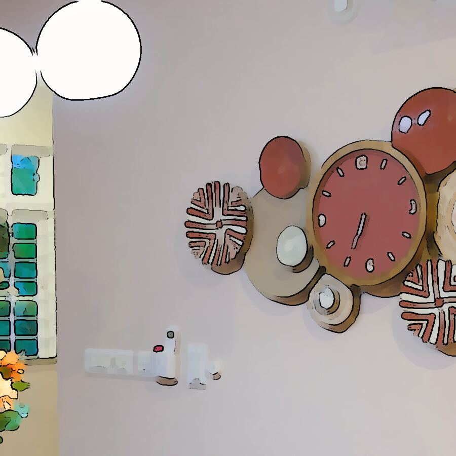Design study of the plate wall and its clock